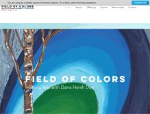 Tablet Screenshot of fieldofcolors.com